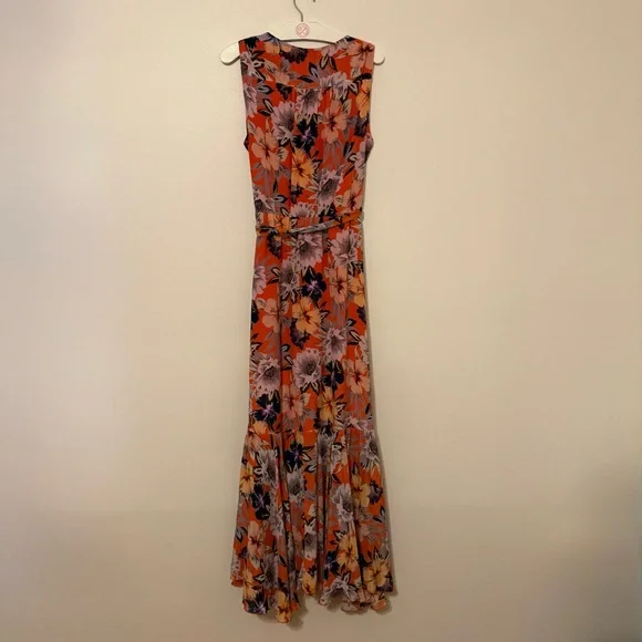 Johnny Was Jade 100% Silk Priyanka Floral Wrap Dress - Picture 3 of 4